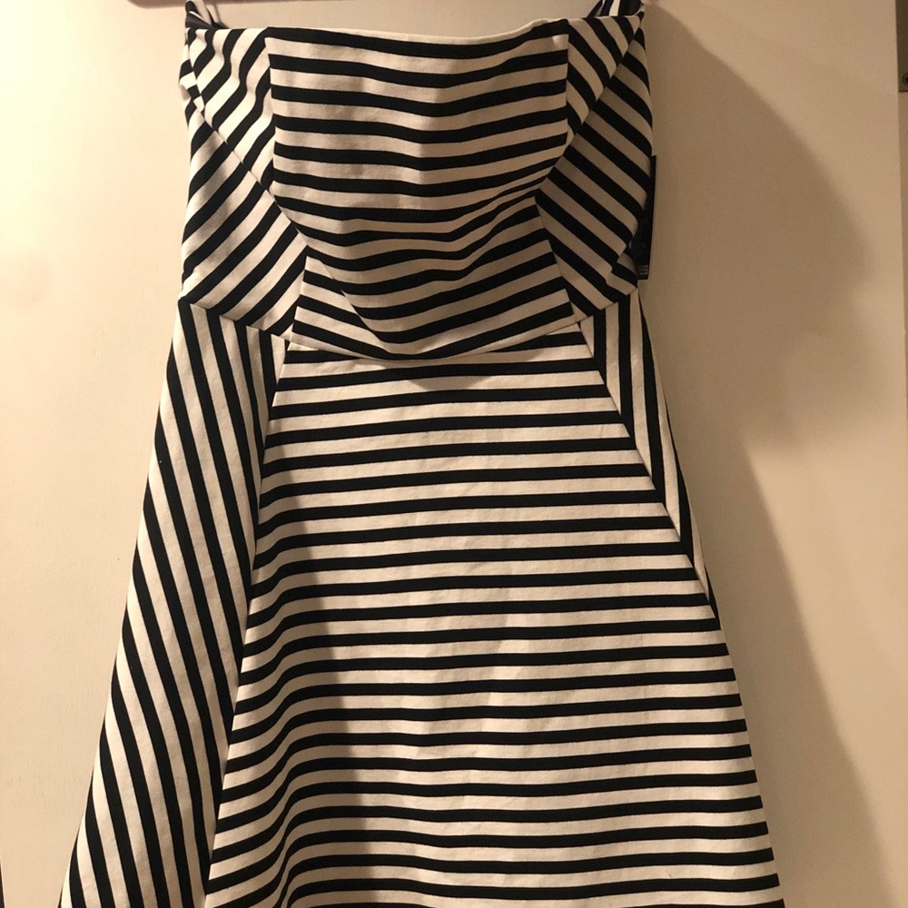 NEVER worn. Black and white cocktail dress EXPRESS